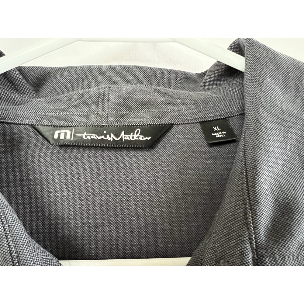 Travis Mathew Polo Shirt‎ Short-Sleeved Men's XL Gray - Picture 5 of 6